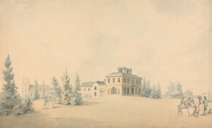 Bradwell Lodge, Bradwell Rıhtımı, Essex by Thomas Rowlandson